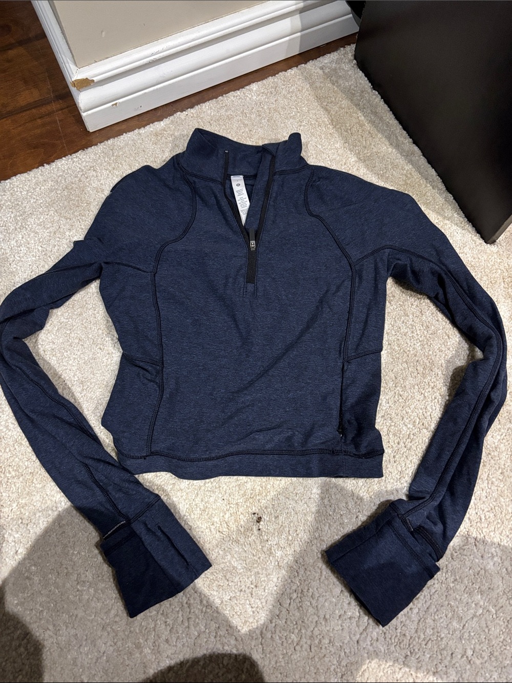 lululemon athletica Navy Half-Zip Performance Pullover